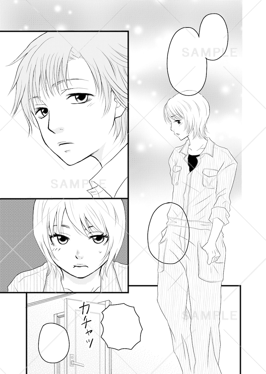 自作ネームがある方専門！作画〜清書仕上げ代行します プロ経験あり◆女性・少女漫画風に執筆！個人・同人誌向き◎ イメージ2