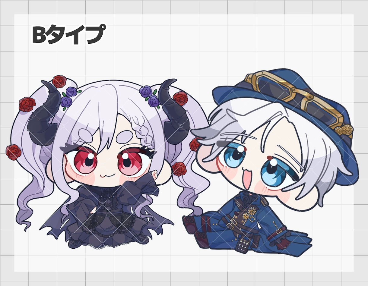 選べる絵柄！SDイラスト描きます 3種の塗り方から好きなSDイラストを！ イメージ4
