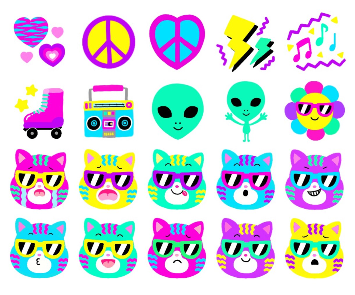 あなただけのおしゃれでかわいい絵文字を作成します ハイクオリティでおしゃれでかわいい絵文字を作成します♪ イメージ8