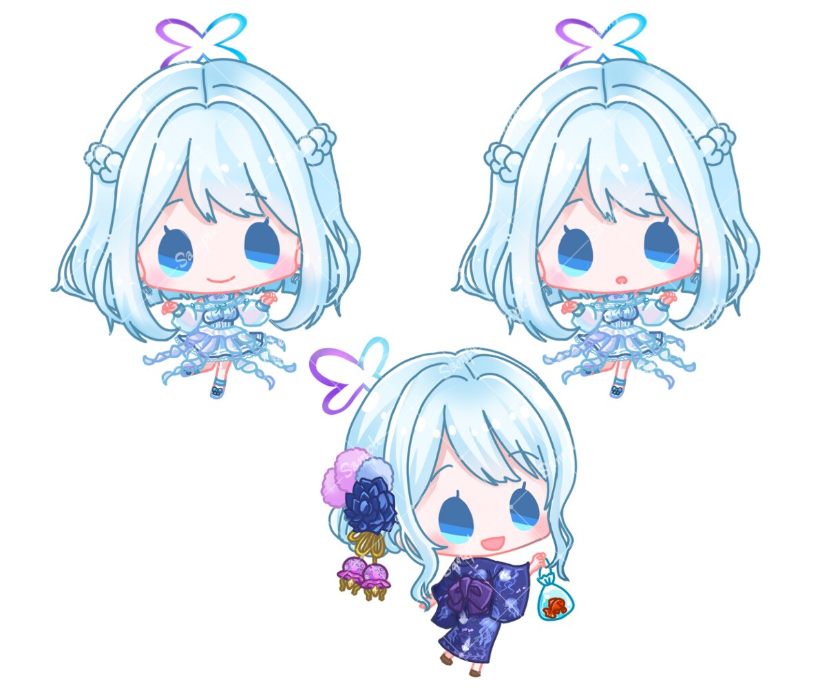 可愛いデフォルメイラストキャラ描きます アイコン、配信、動画等や商用可能なのでグッズにも！ イメージ9