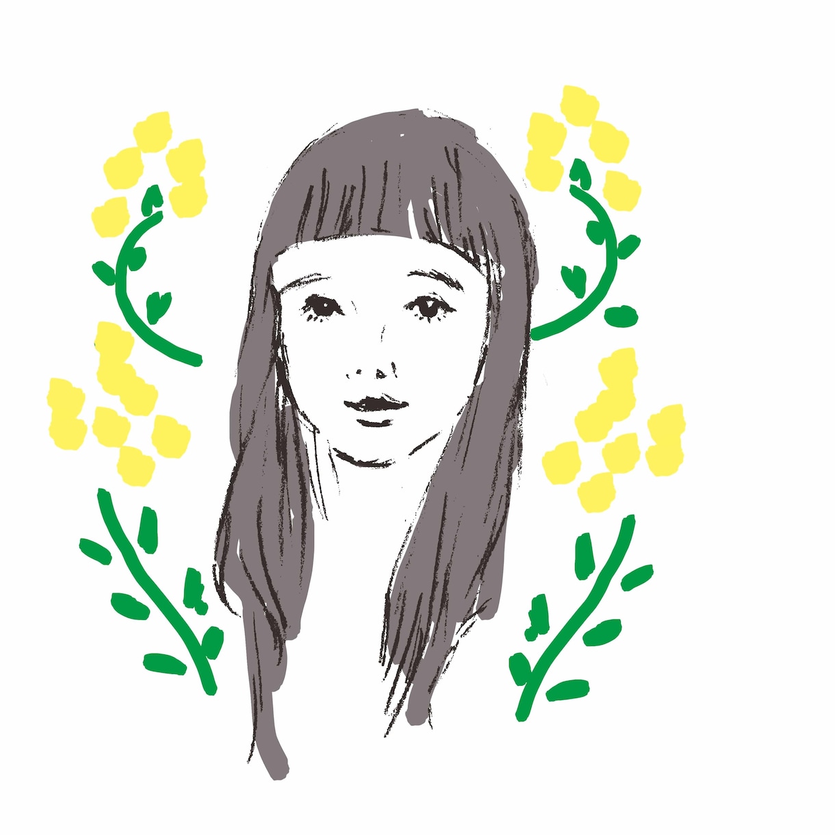 ファッション誌風似顔絵＊鉛筆でおしゃれに仕上げます 〇SNS、ポストカード、プレゼントなどに。 イメージ5