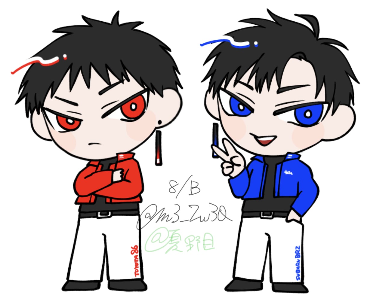あなたのオリキャラ、ちびキャライラストにします アイコンなどに使える可愛らしいちびキャライラストを描きます！ イメージ5