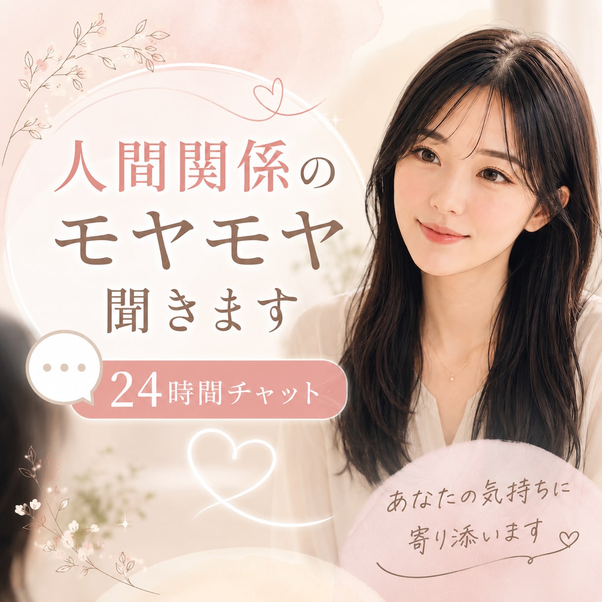 24時間チャット　人間関係のモヤモヤ聞きます HSP×INFJの私があなたの味方になります。 イメージ1