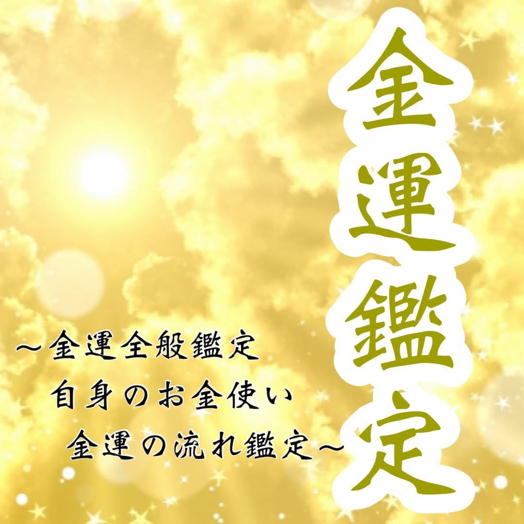 貴方自身の内面から発する金運の流れを視ます 四柱推命や風水とは違う。「自分自身」が発する金運の鑑定です。 イメージ2