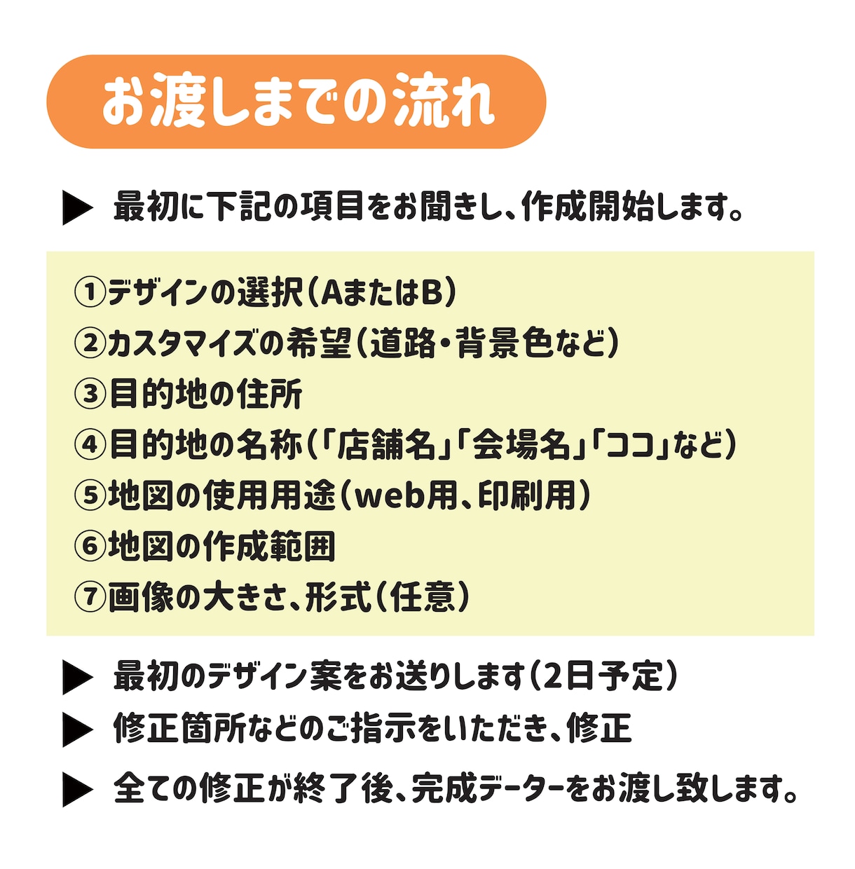 地図作成します 何度でも修正！商用可！シンプルな地図を作成します イメージ4