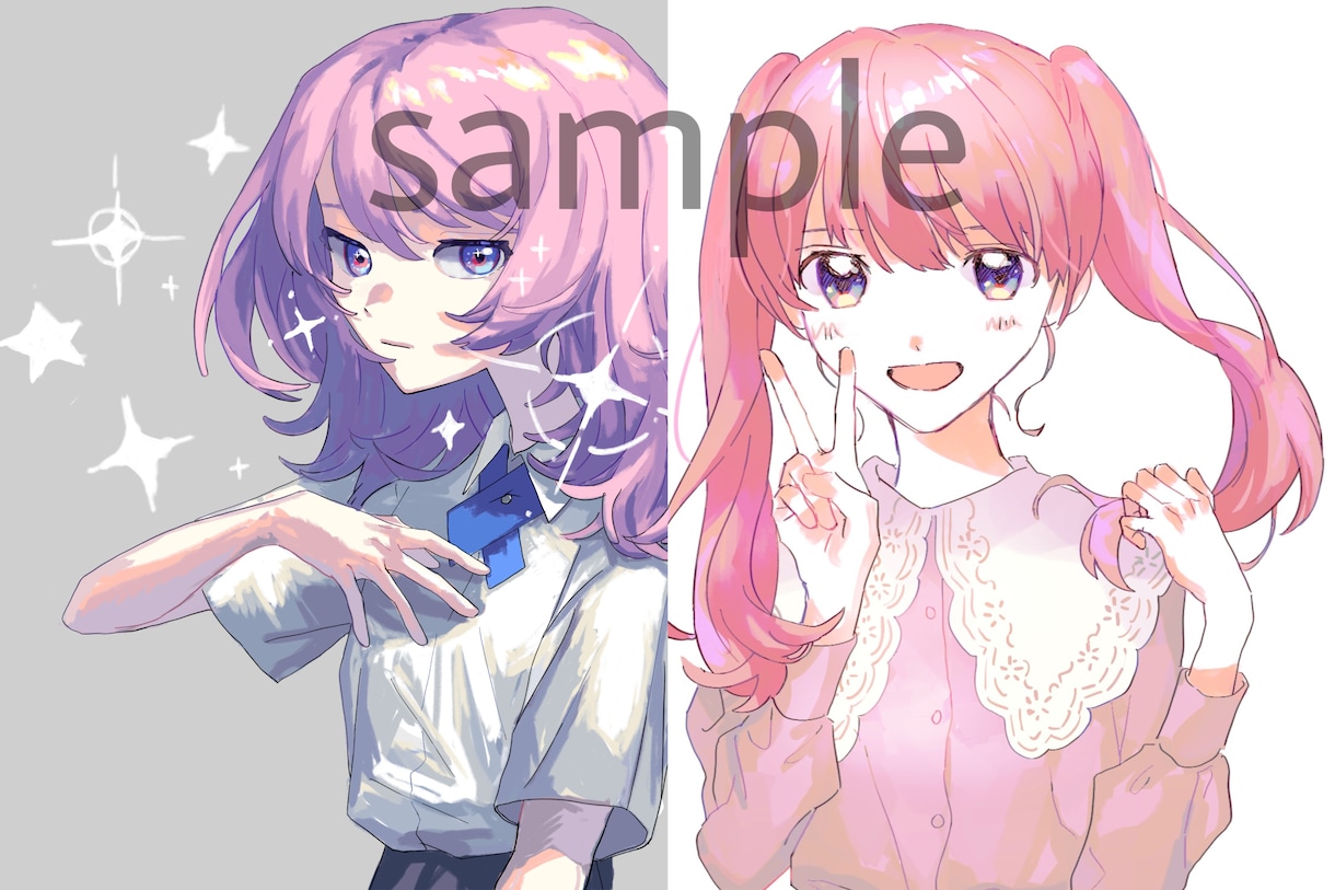 可愛いアイコン描きます アイコンに使えるイラスト制作いたします！似顔絵も◯ イメージ2