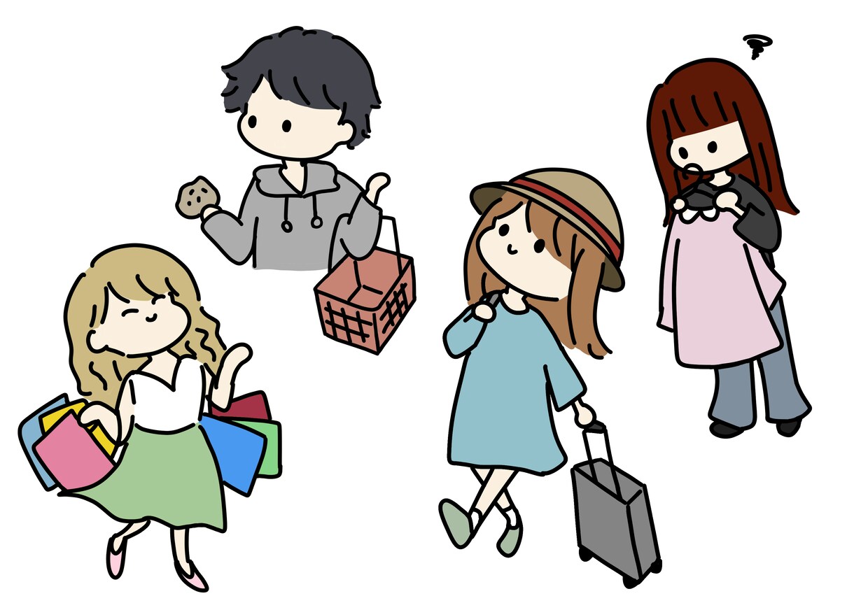 ゆるいイラスト5点セットで描きます イラスト5点で3000円になります！ イメージ7
