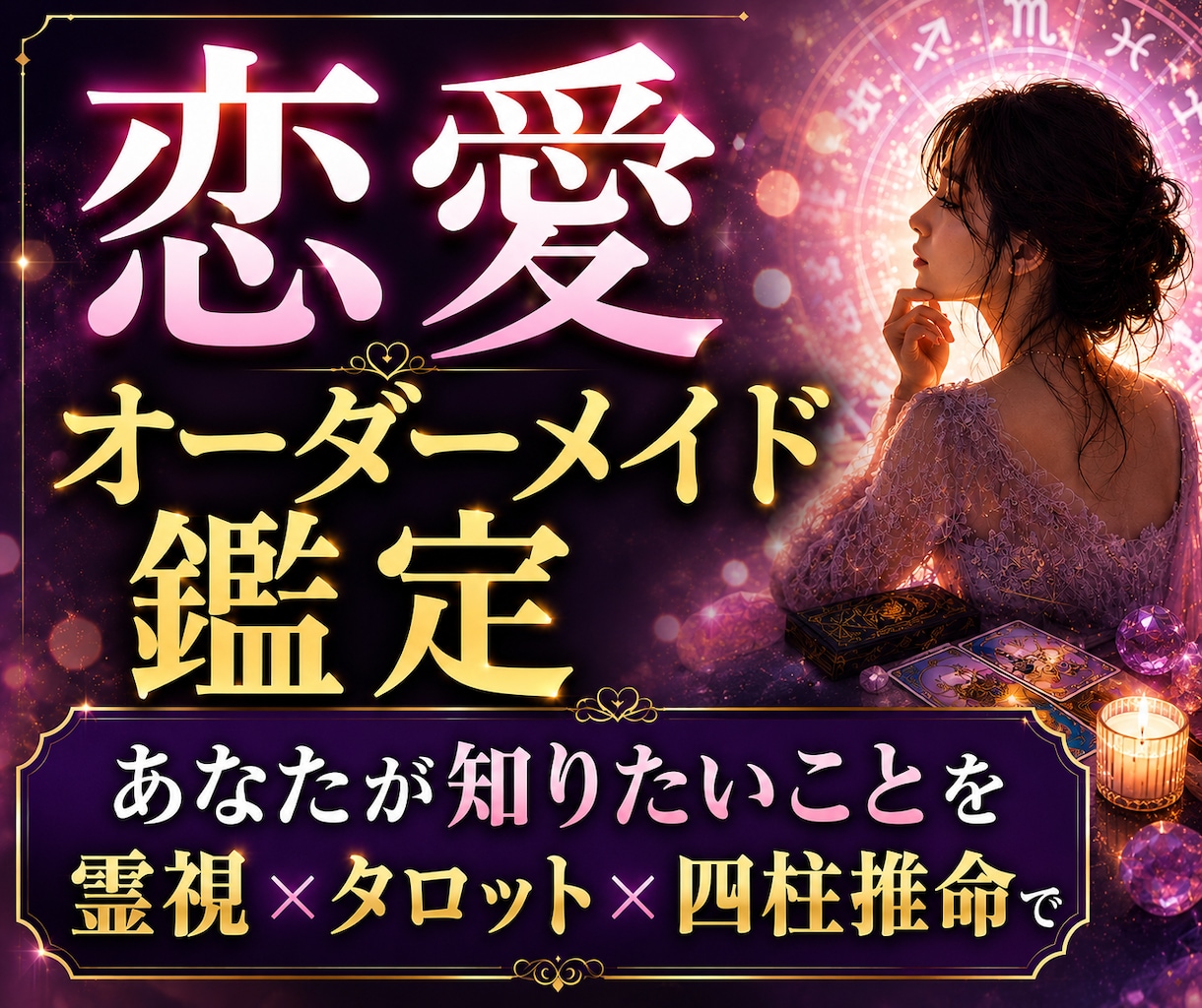恋愛占い✨️あなたが気になることを自由に占います 片思いも復縁も不倫も、彼の気持ちも二人の未来も◆霊視タロット イメージ1