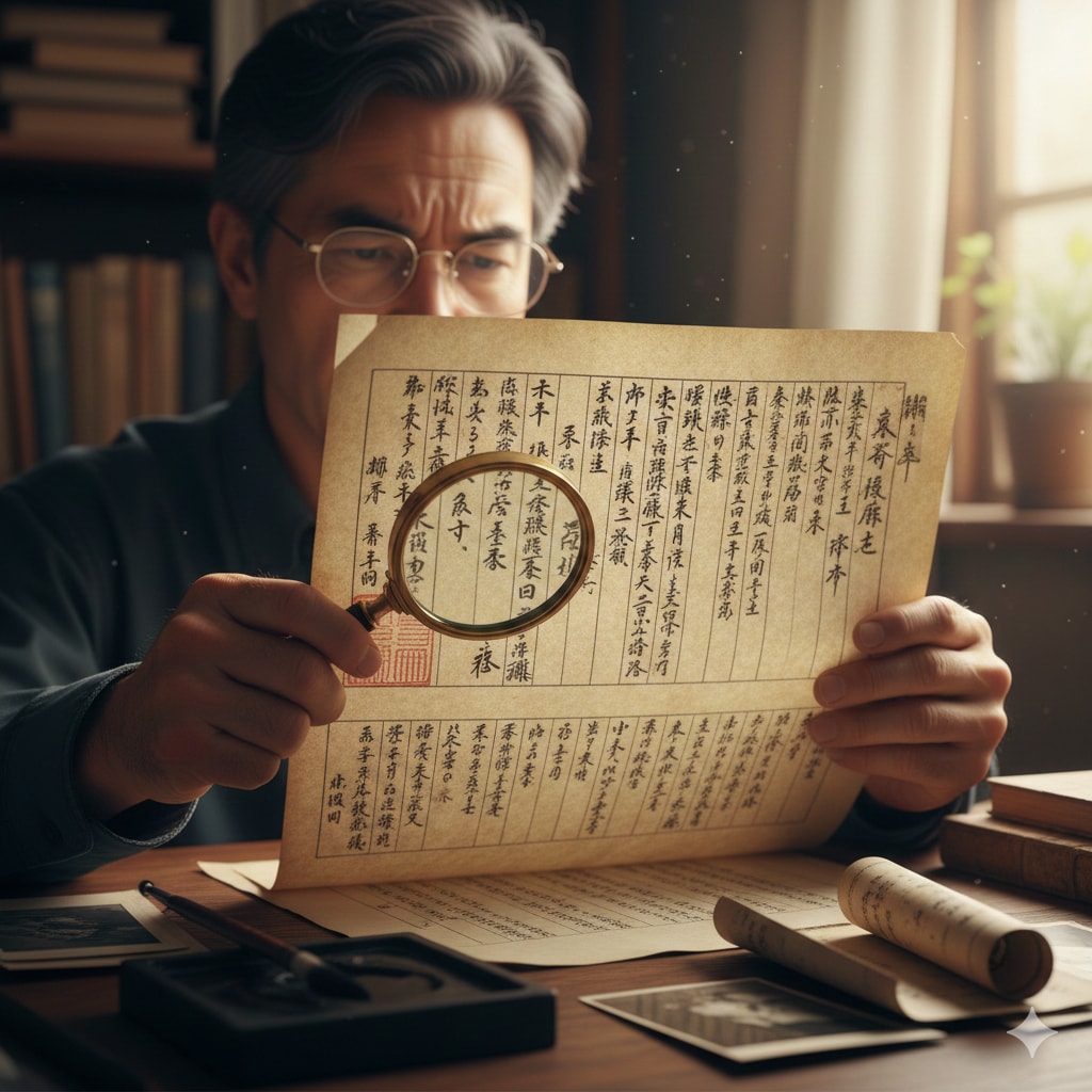 一項目から戸籍の読み取りを行います 人物１名（一項目）から戸籍の読み取りをいたします。 イメージ1