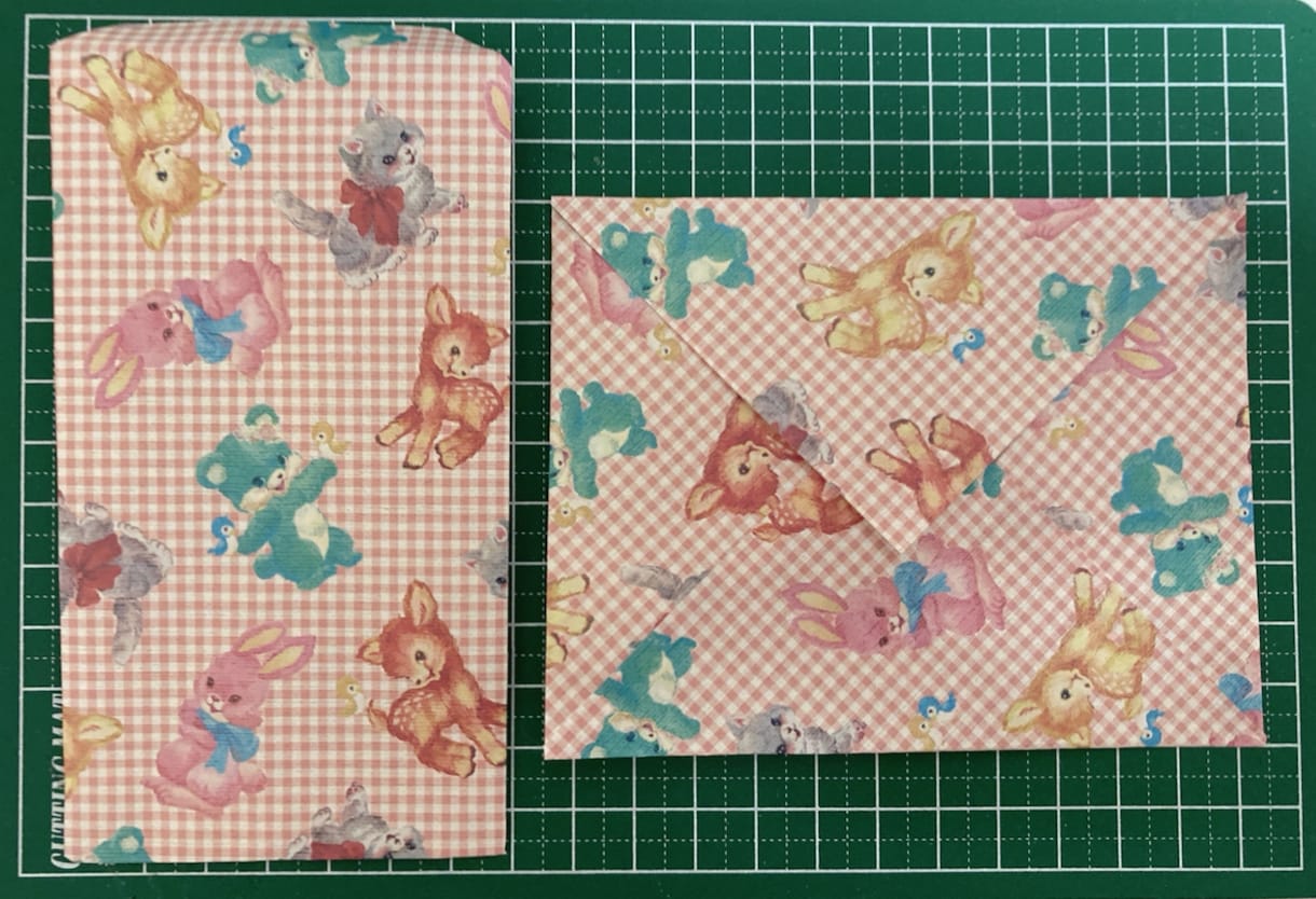 デザインペーパーを使用した封筒を作成いたします [封筒としてだけでなくポチ袋にもなります］ イメージ5