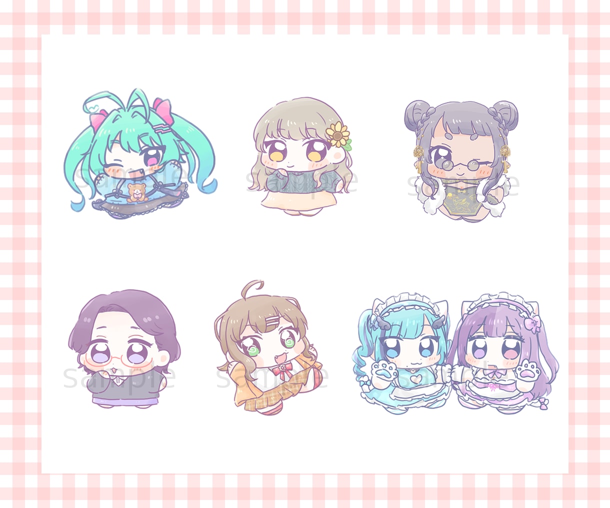 かわいいイラスト制作します ふんわり可愛いあなただけのミニキャラ描きます♪ イメージ5