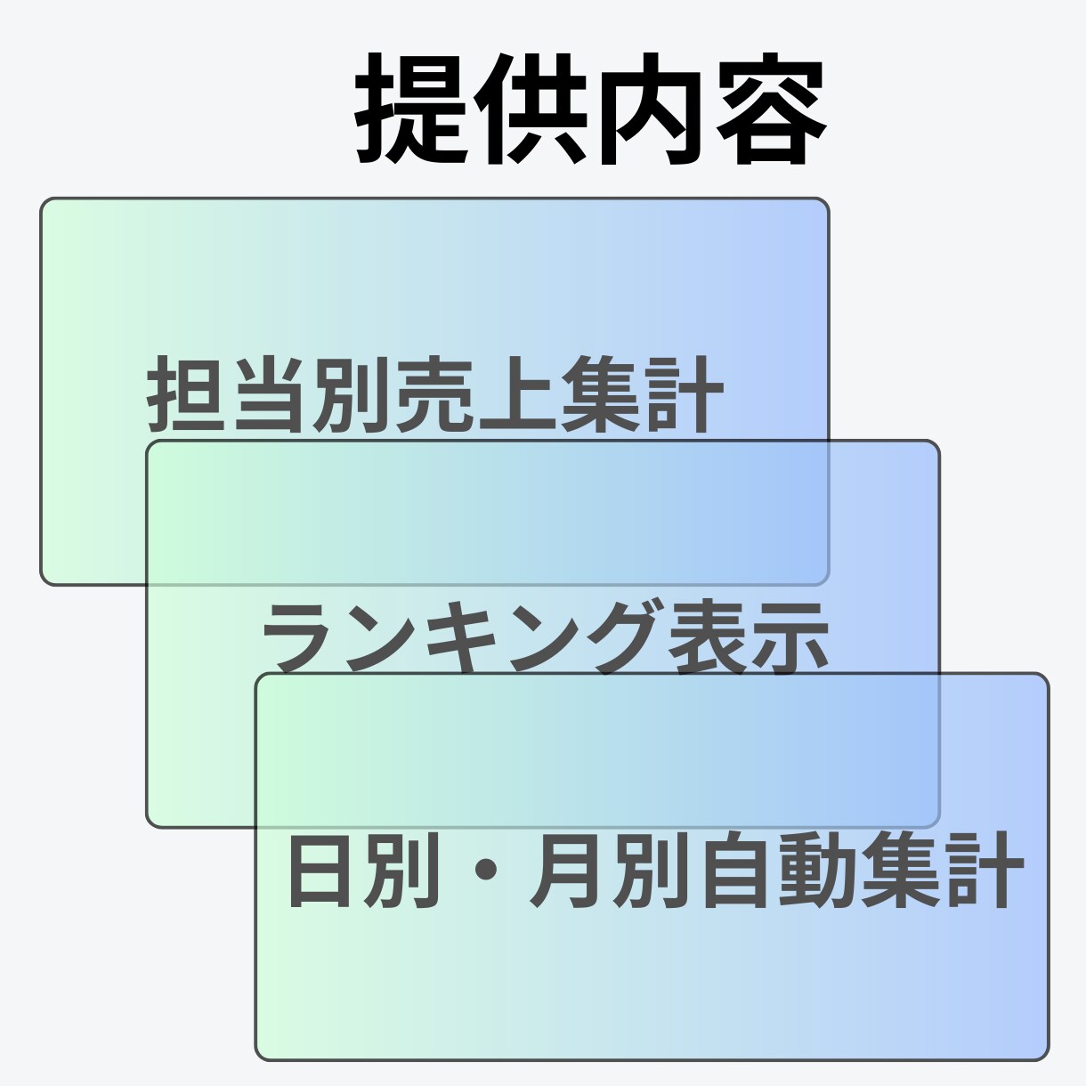 抽出CSVを見やすく再設計・自動集計します 会社システムの数字が見づらいと感じる方へ イメージ3