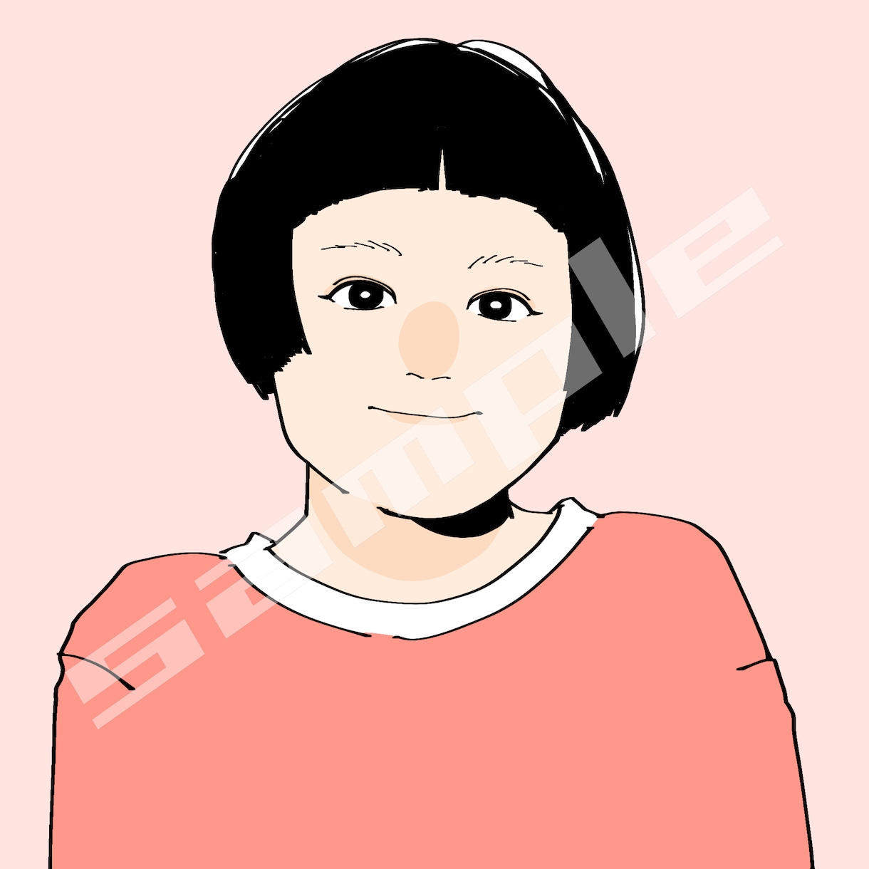 シンプルで親しみやすい似顔絵を作成します 誕生日や結婚式、長寿祝いのプレゼントにもピッタリ！ イメージ4