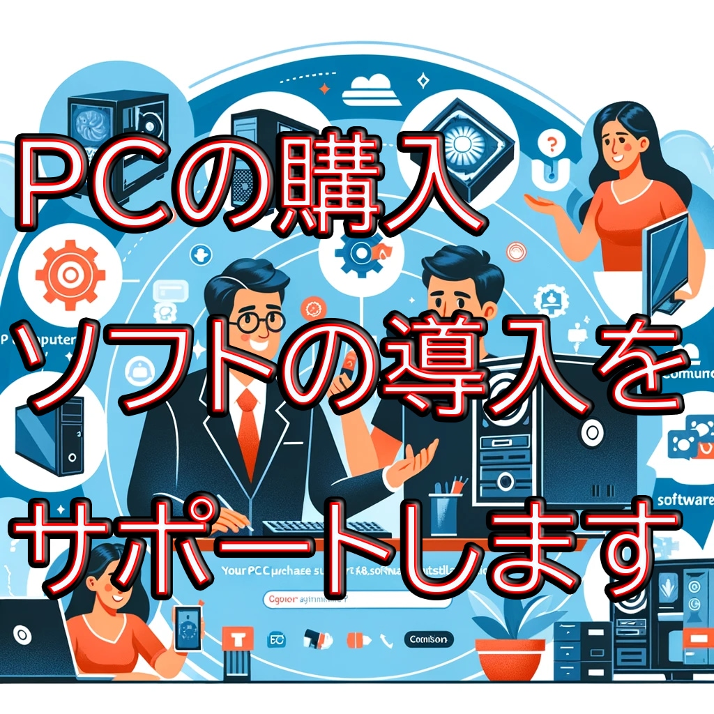 PCの購入やPCツールの導入などをサポートします 目的に合ったPCの見繕いや見積もり、ツールのご相談に応じます イメージ1