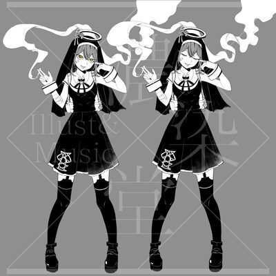 オリジナルキャラクターの立ち絵を描きます ゲームや配信、動画などに幅広く使えるイラストを作成します！ イメージ4