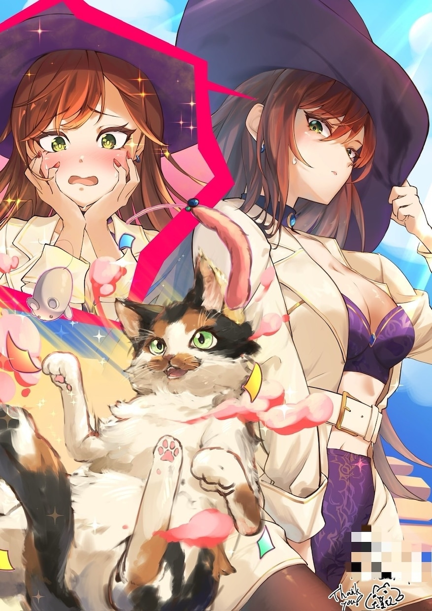 魅力的なキャラクターと世界観を描きます キャラクターの魅力だけでなく、世界観を含めた一枚を制作します イメージ9