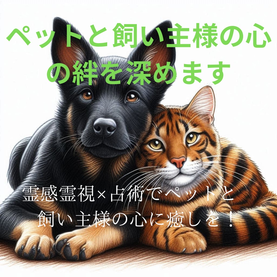 電話占い★ペットと飼い主様の心の絆を深めます 霊感霊視 × 占術で、大切なパートナーの気持ちを読み解きます イメージ1
