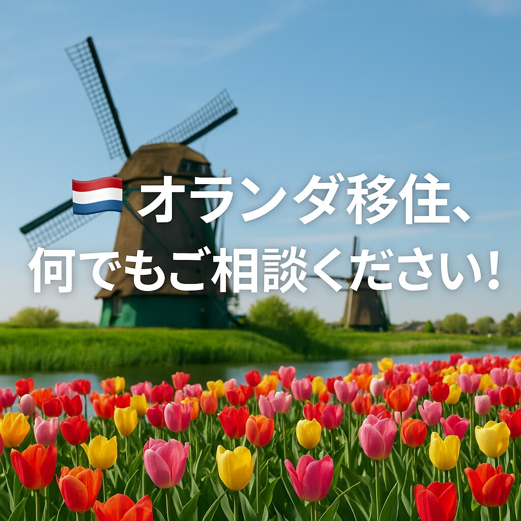 オランダ移住相談、何でもお伝えします 学校選び・家探し・起業まで全般対応しています! イメージ1