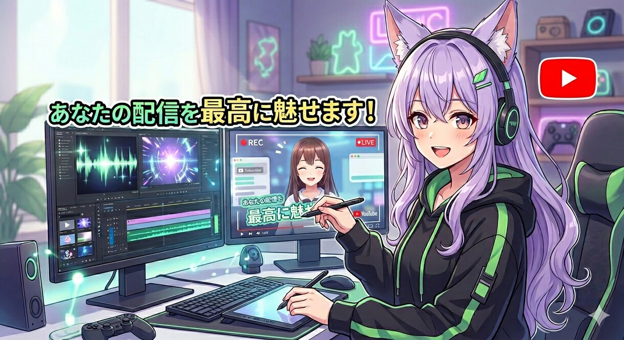 VTuber専門！切り抜きショート動画制作します VTuber様専属の編集者に！面白いシーンを最高のショートへ イメージ1
