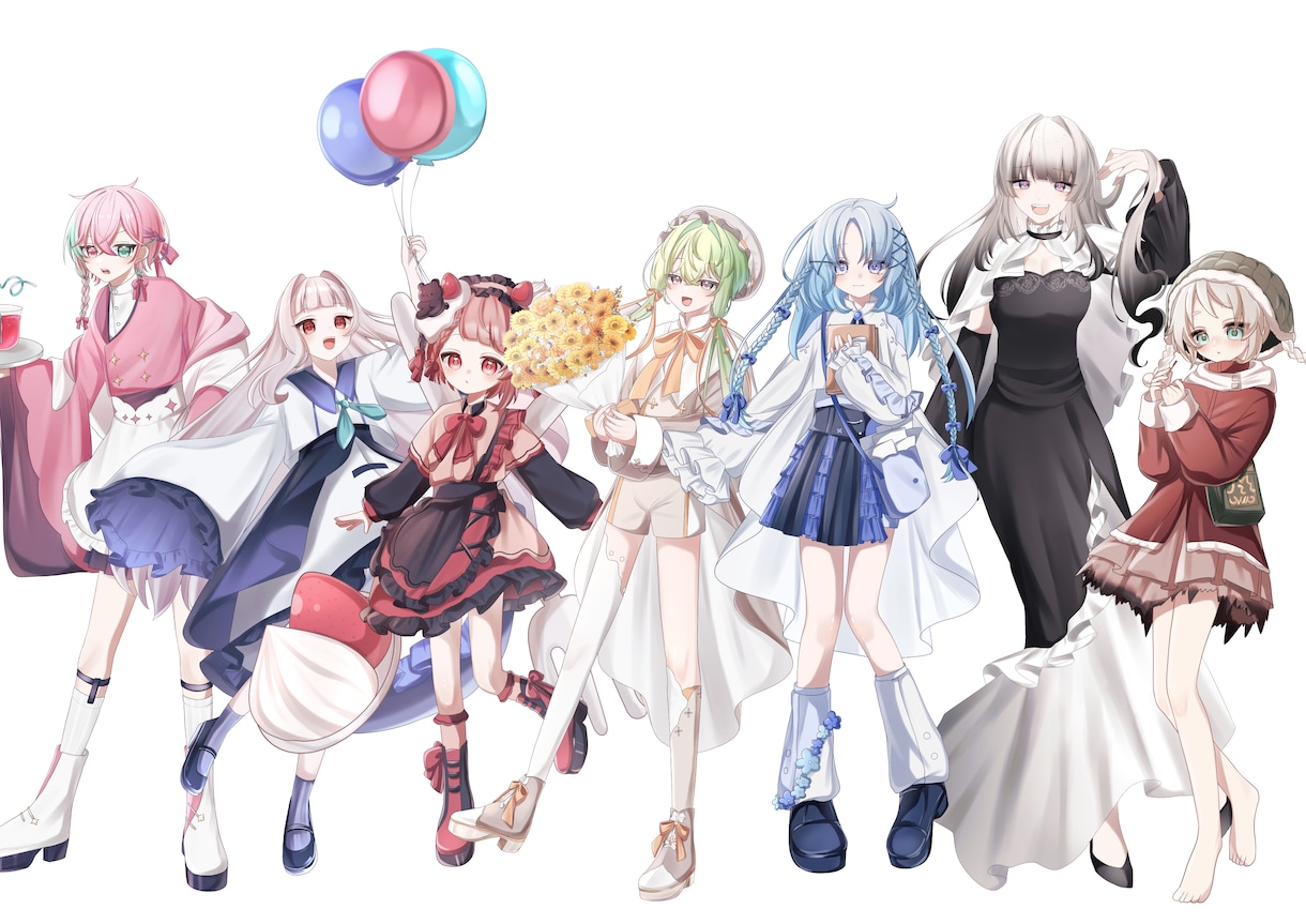 納期1週間！！活動用の立ち絵制作します 納期1週間で可愛い立ち絵もかっこいい立ち絵も制作します！ イメージ5