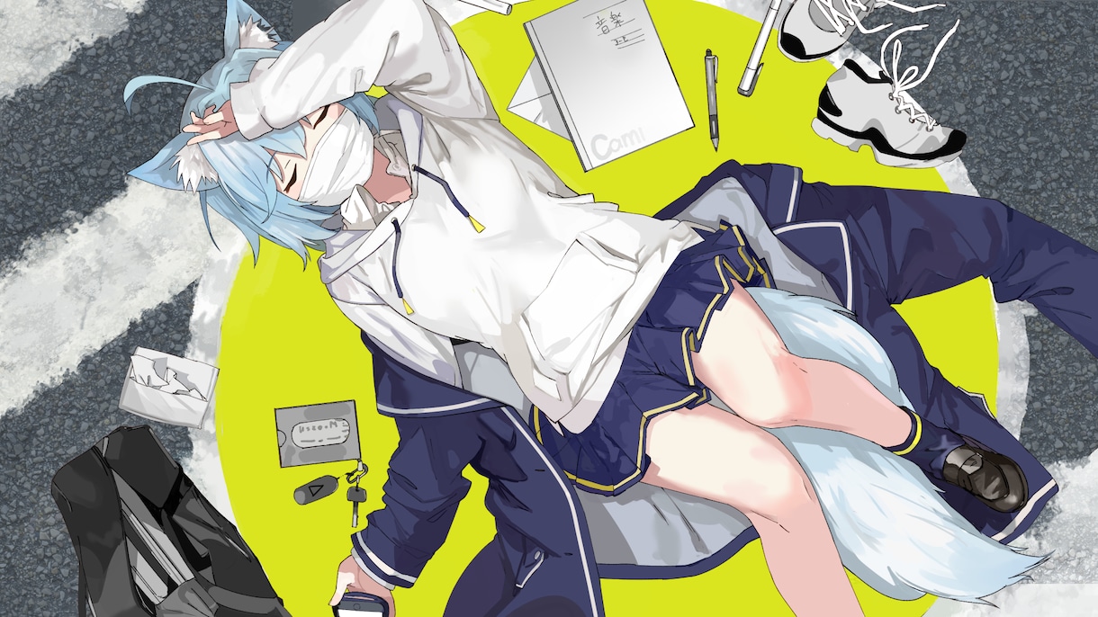 歌ってみた動画のカバーイラストを制作します あなただけのキャラクターイラストで動画のクオリティアップ イメージ1