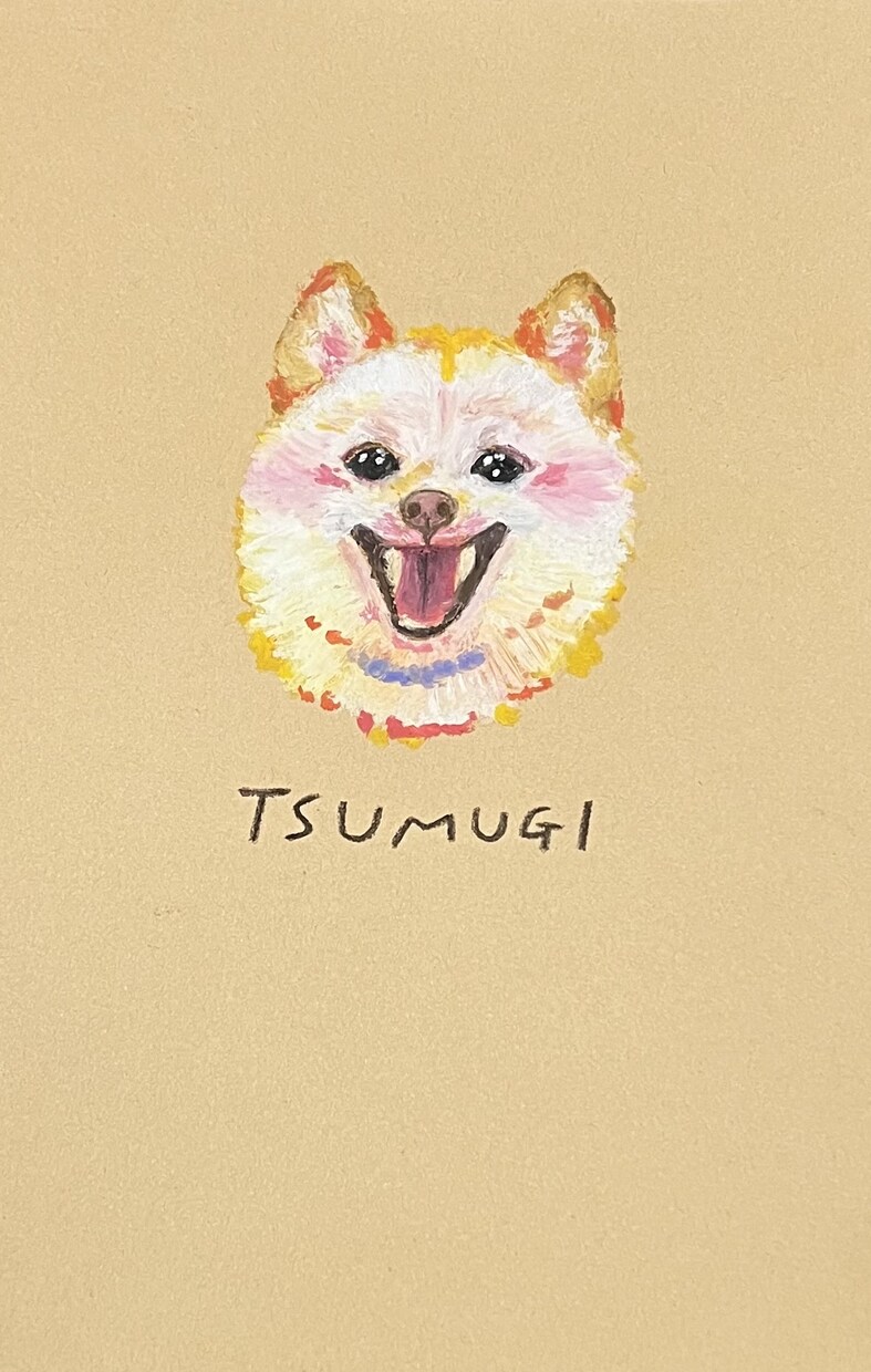 顔のみ / 大切な愛犬の似顔絵を描きます ご家族の好きな色で愛犬の似顔絵を手描きでお届けします イメージ1