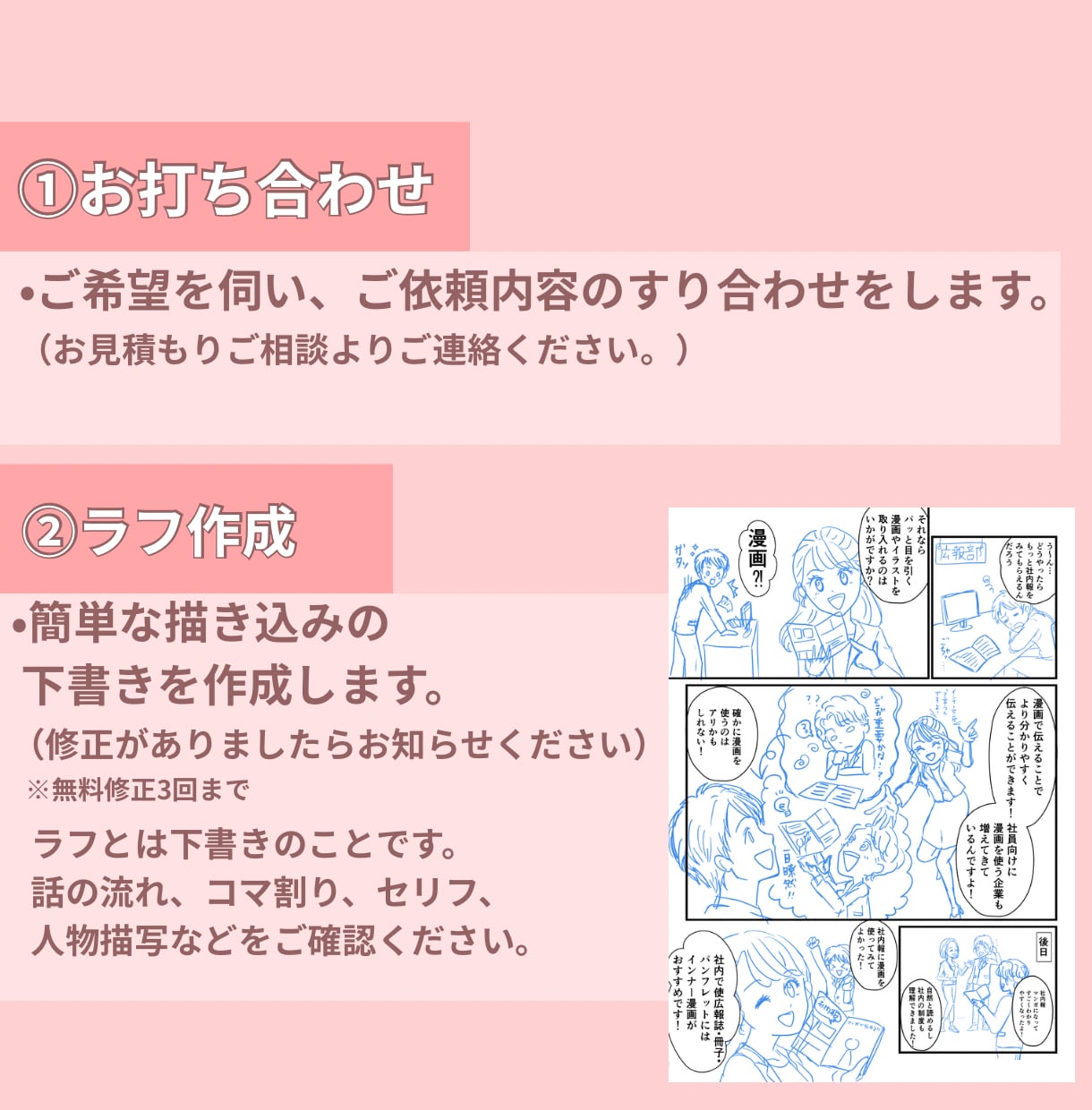 パッと伝わる！明るく好印象な広告漫画描きます 商品・サービスの魅力を好印象に分かりやすく！1P〜複数P◎ イメージ8