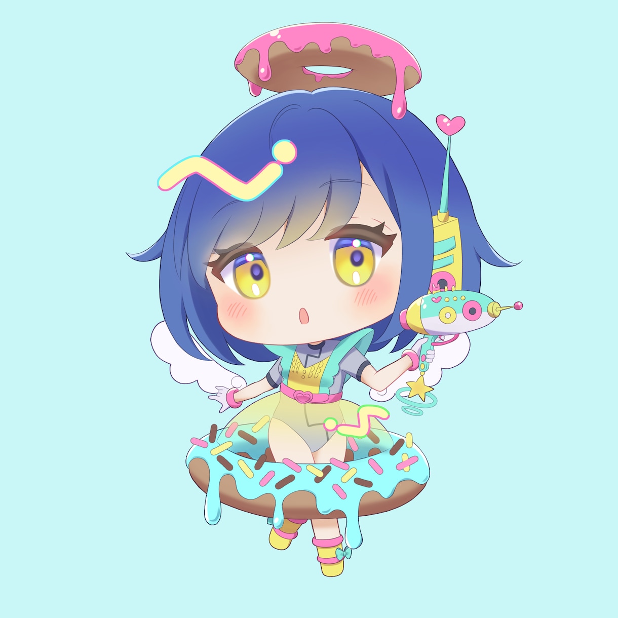 かわいい2頭身キャラ描きます ぷにもちっとかわいい2頭身SDキャラです イメージ5