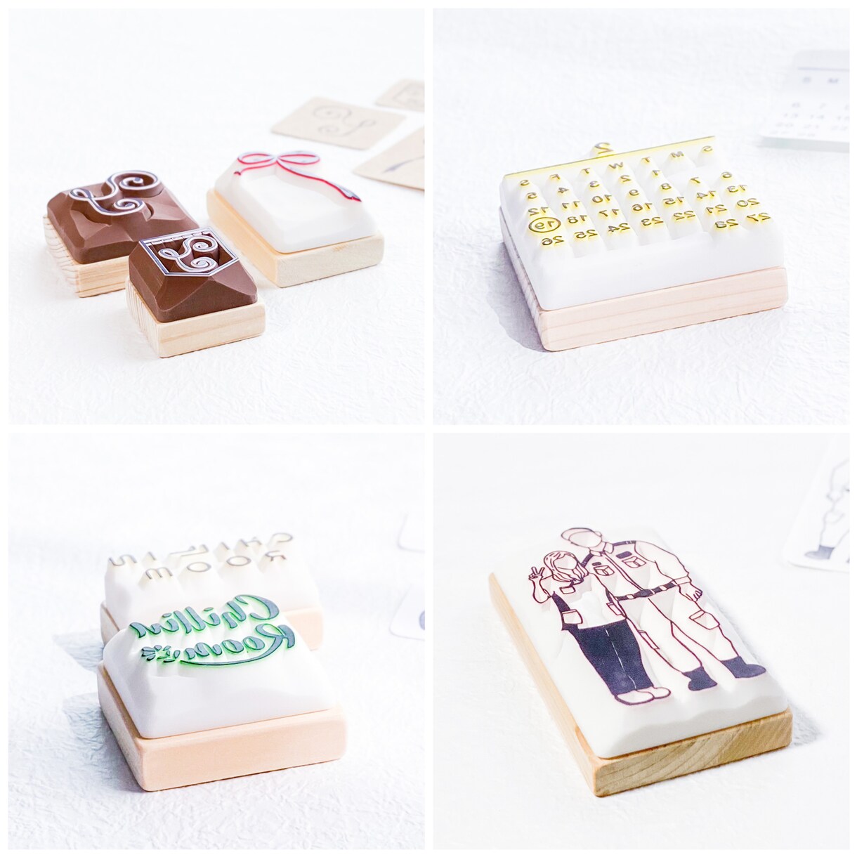 オリジナルの消しゴムはんこをお作りいたします 繊細で彫りあとまで美しい判子 〜記念品、贈り物にも〜 イメージ5