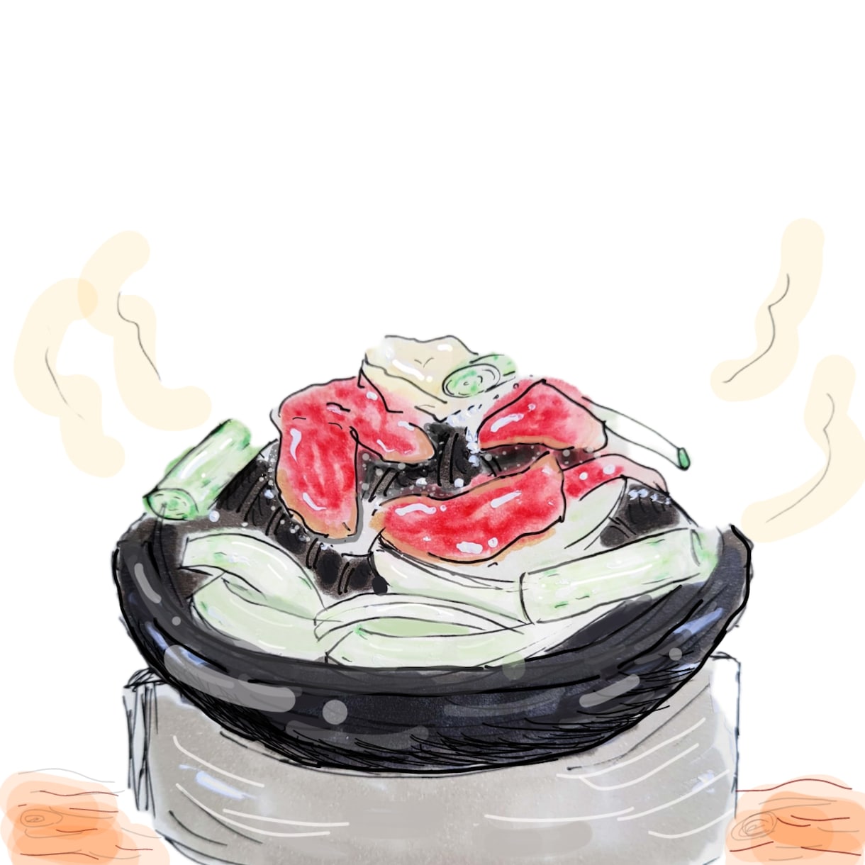 飲食店のメニューにあるようなイラストを描きます 飲食業界の方へポップで暖かな雰囲気のフードイラストです。 イメージ5