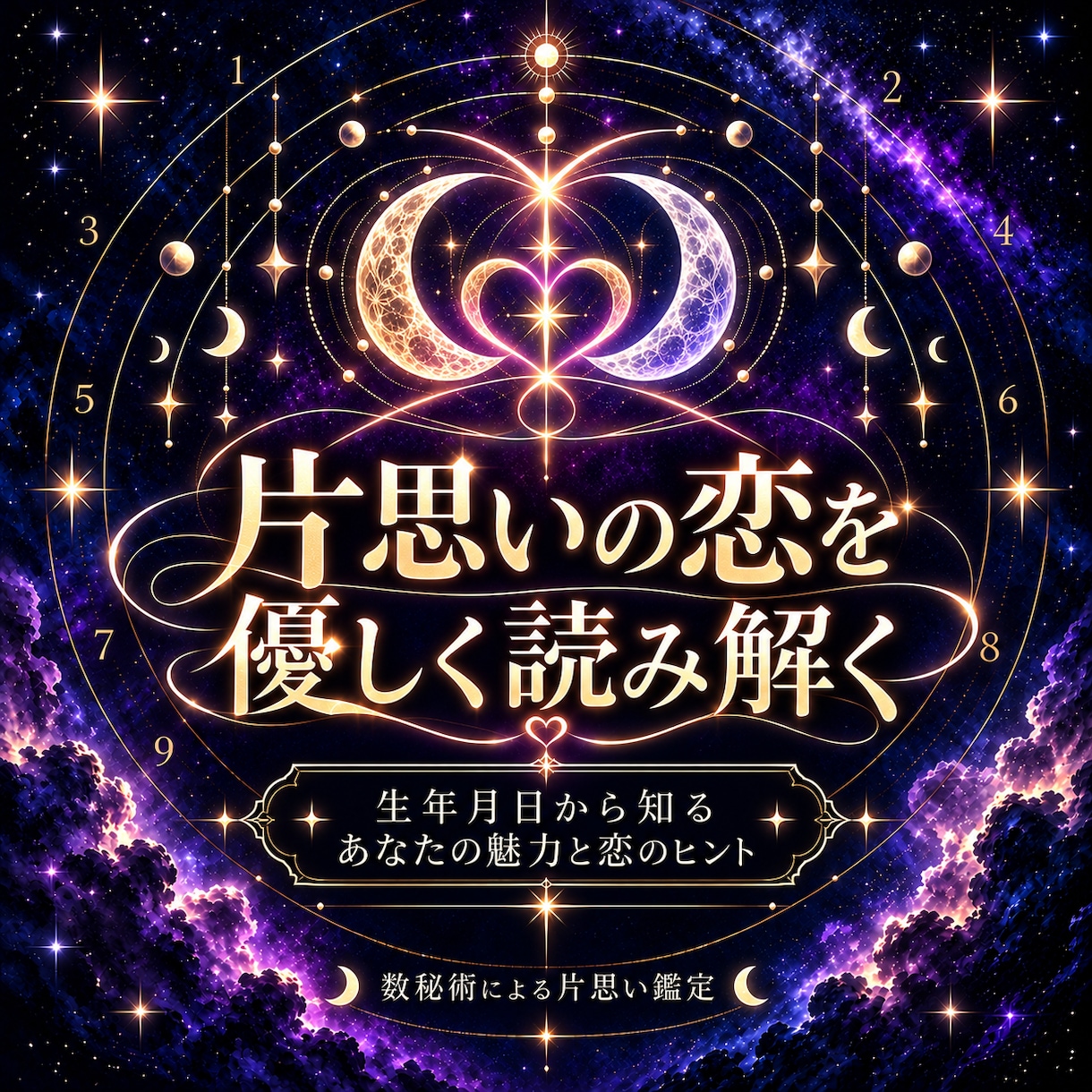 数秘術で片思いの恋を優しく読み解きます あなたの恋愛傾向から恋を育むヒントをお届け イメージ1