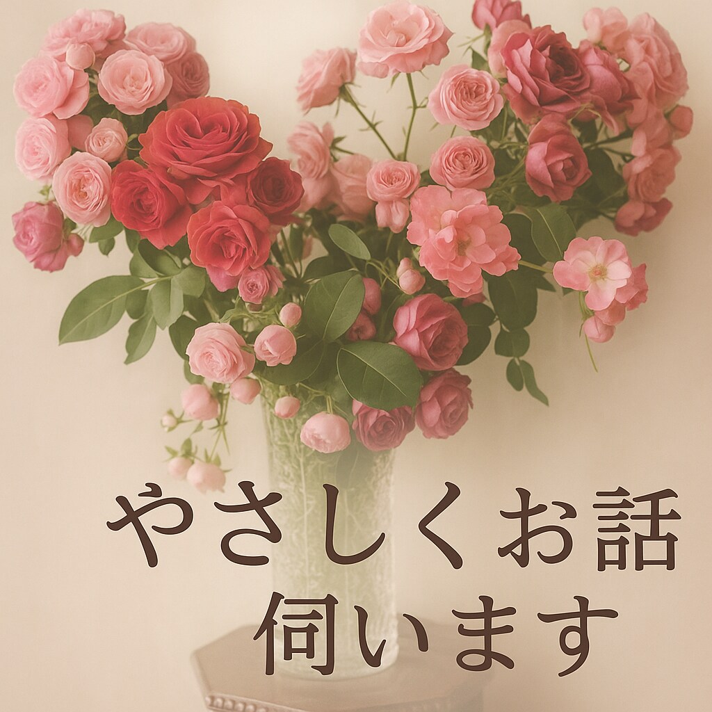優しく寄り添ってゆっくりお話を伺います 心をほぐす優しい声で、そっと寄り添います イメージ1