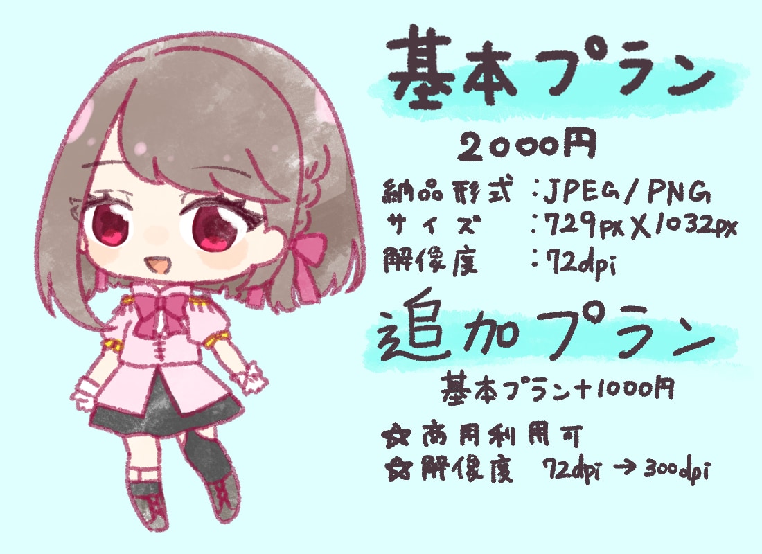アナログ風デフォルメキャラ描きます アナログ風でやわらかい雰囲気のイラストを制作します！ イメージ2