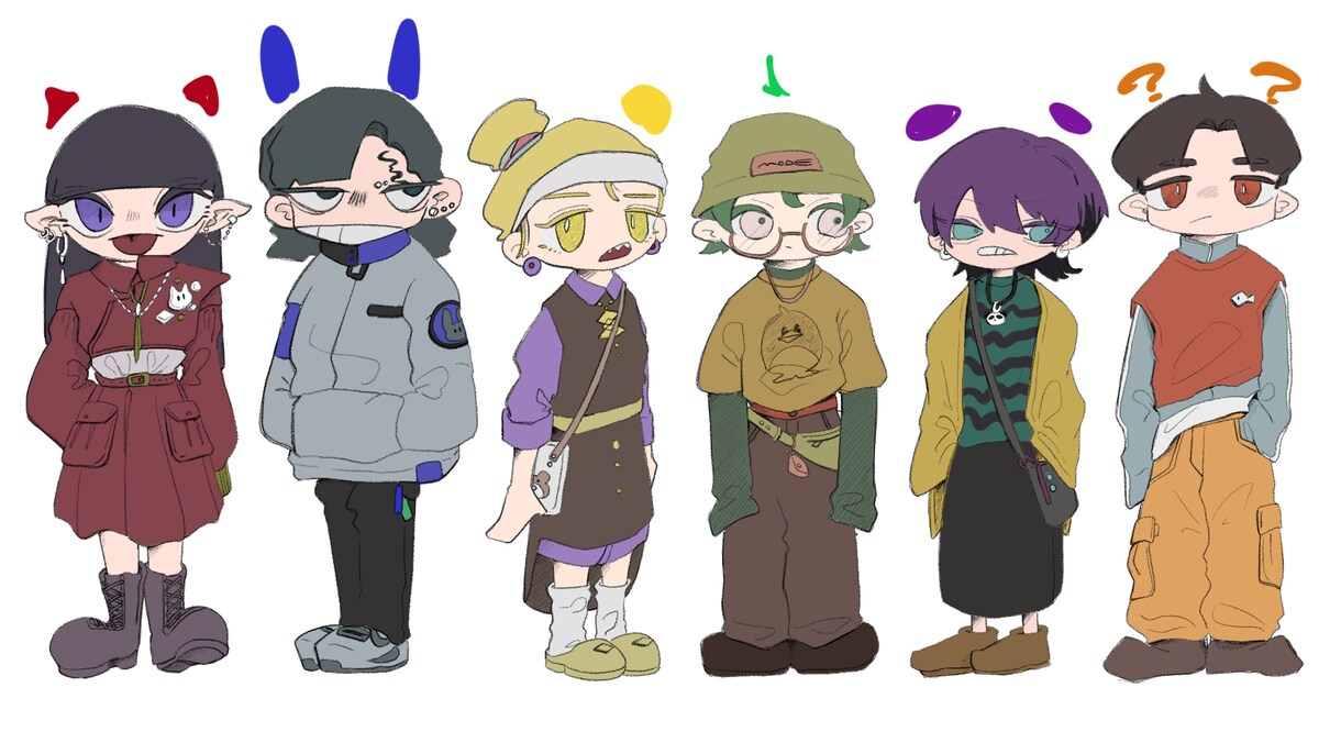 イラスト描きます アイコン作成、スタンプ作成、似顔絵、キャラクター設定作成等 イメージ8