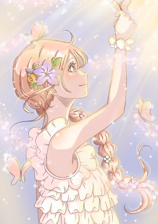 儚く透明感のあるイラストを制作します あなたの大切な一枚を、空気感まで大切に描きます イメージ5