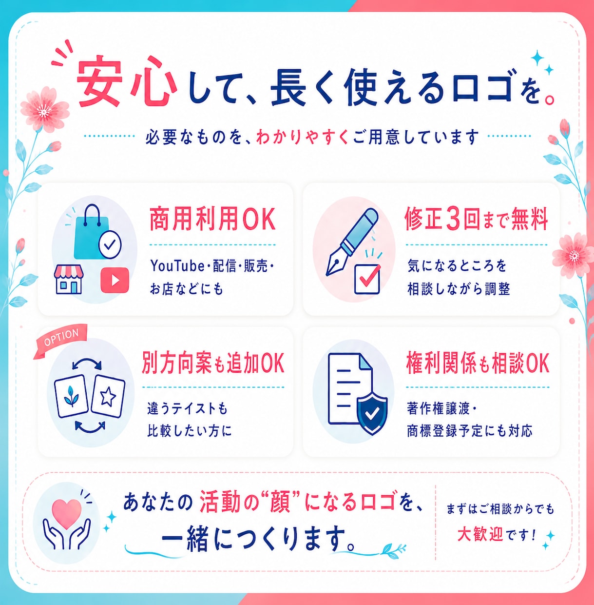 世界観が一目で伝わるオリジナルロゴを作ります あなたの世界観が一目で伝わる、長く使えるロゴを丁寧に作ります イメージ5
