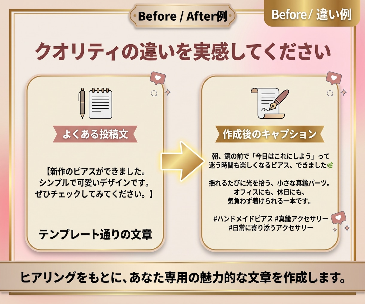 反応の取れるSNS投稿文・リール台本作成します 業種・ターゲットに合わせたオーダーメイドのSNS投稿文作成！ イメージ3