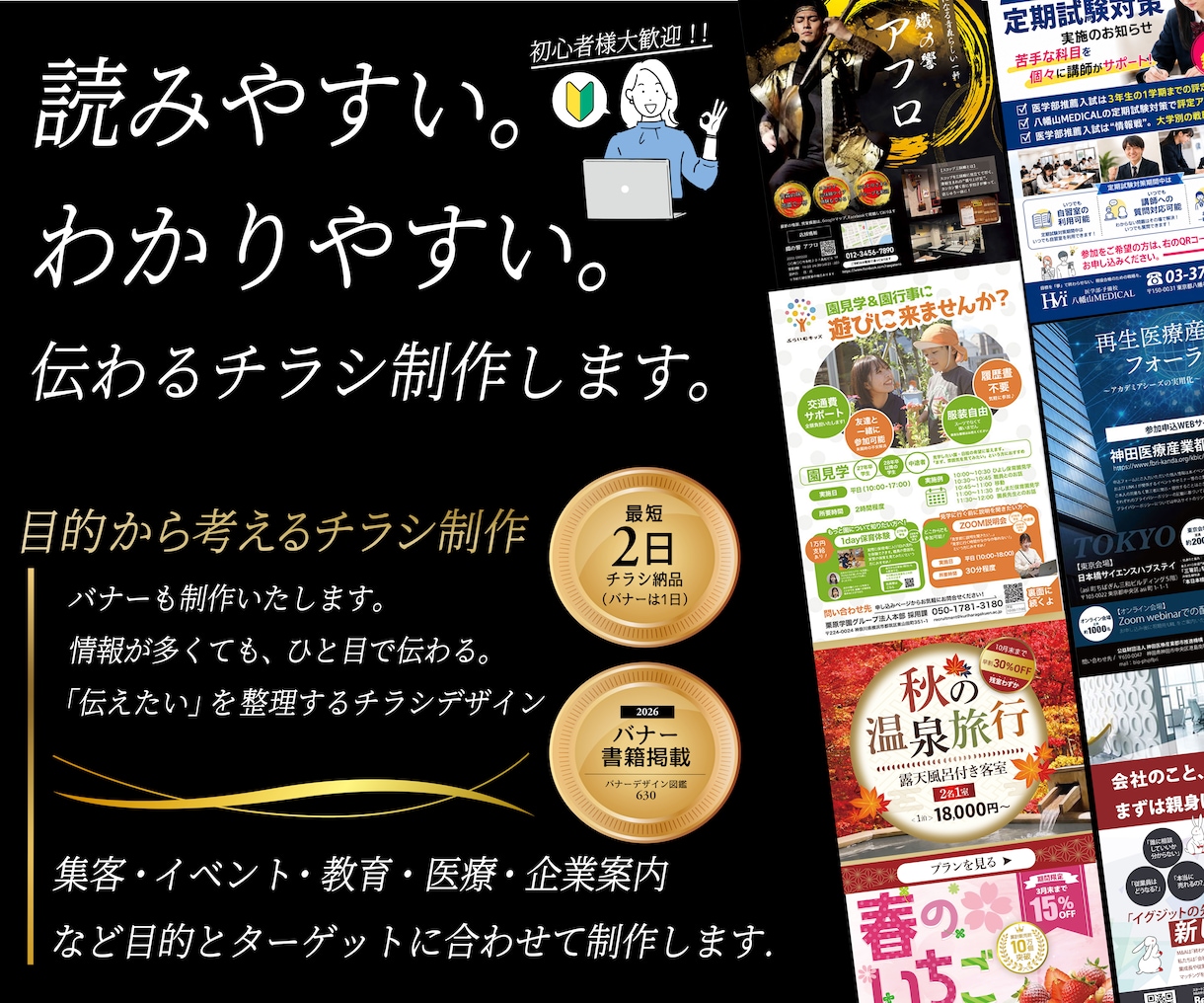 伝えたいを整理するチラシ・バナー制作いたします 情報整理から考えるチラシデザイン イメージ1