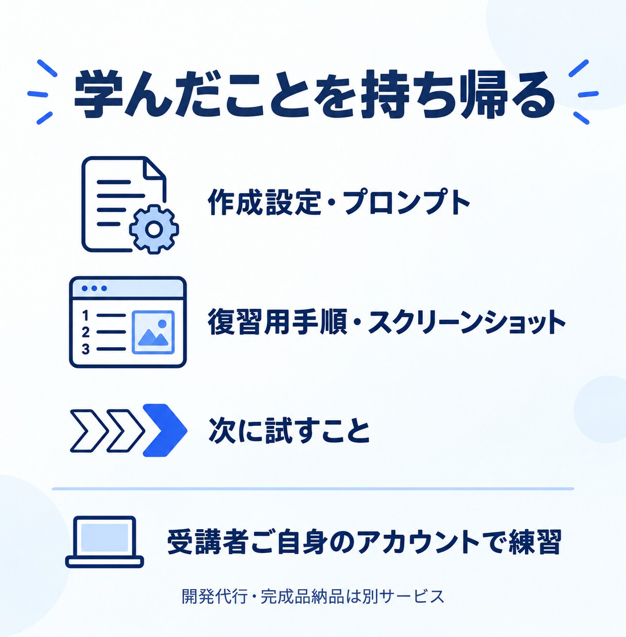 初心者向けにDifyでAIツール作りを教えます 60分で1テーマ｜作る・試す・自分で直す個別練習 イメージ11