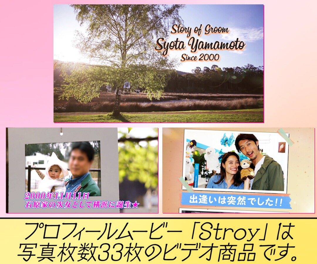 感動＆しっとり系のプロフィールムービー作ります 新郎新婦のStoryを爽やかに感動的に伝えよう！ イメージ3