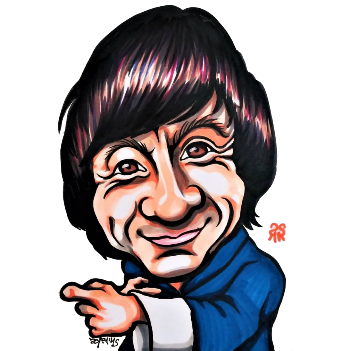 SNS等のアイコン用に似顔絵を描きます ちょっと濃いめ（笑）毒もアクもある？インパクト大！！ イメージ2