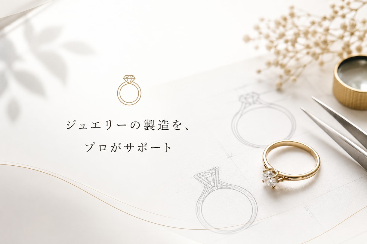 ジュエリーの製造サポートします 工場とのやり取りから商品化までサポートします イメージ1