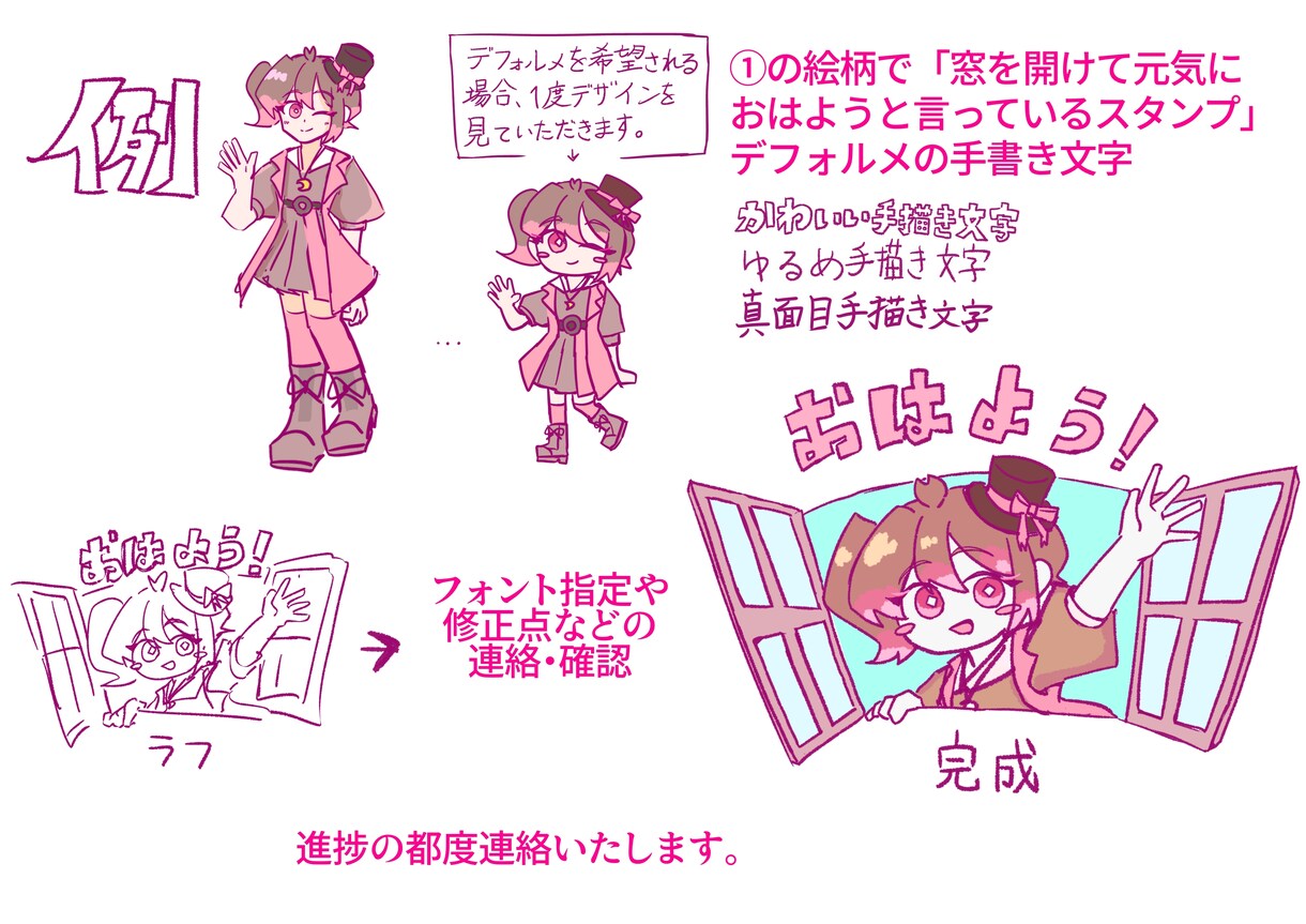 素朴で可愛いLINEスタンプを作成します 商用利用・二次利用可！8個6000円〜 イメージ4