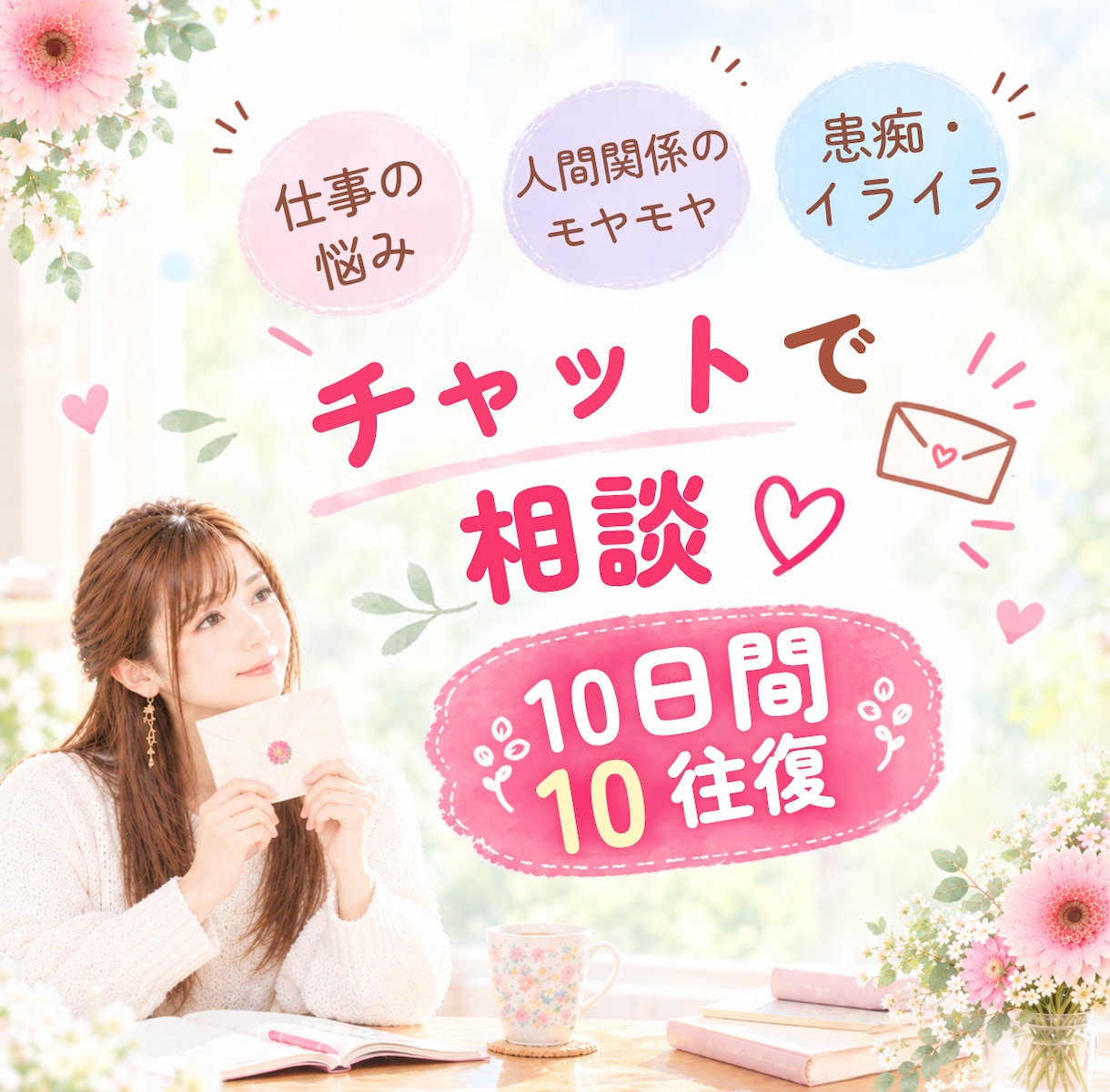 １０往復チャット☘職場のイライラ・愚痴傾聴します 我慢している職場の悩み、愚痴、吐き出してスッキリ✨ イメージ1