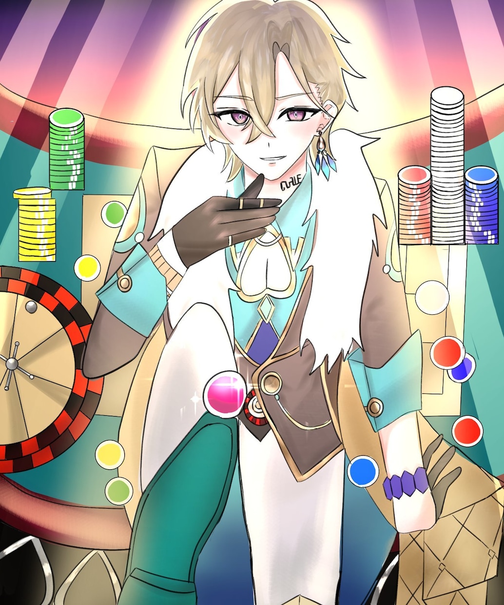 思わず目が惹くキラキラなイラストを描きます ご希望に沿ったキラキライラストを描けます！ イメージ1