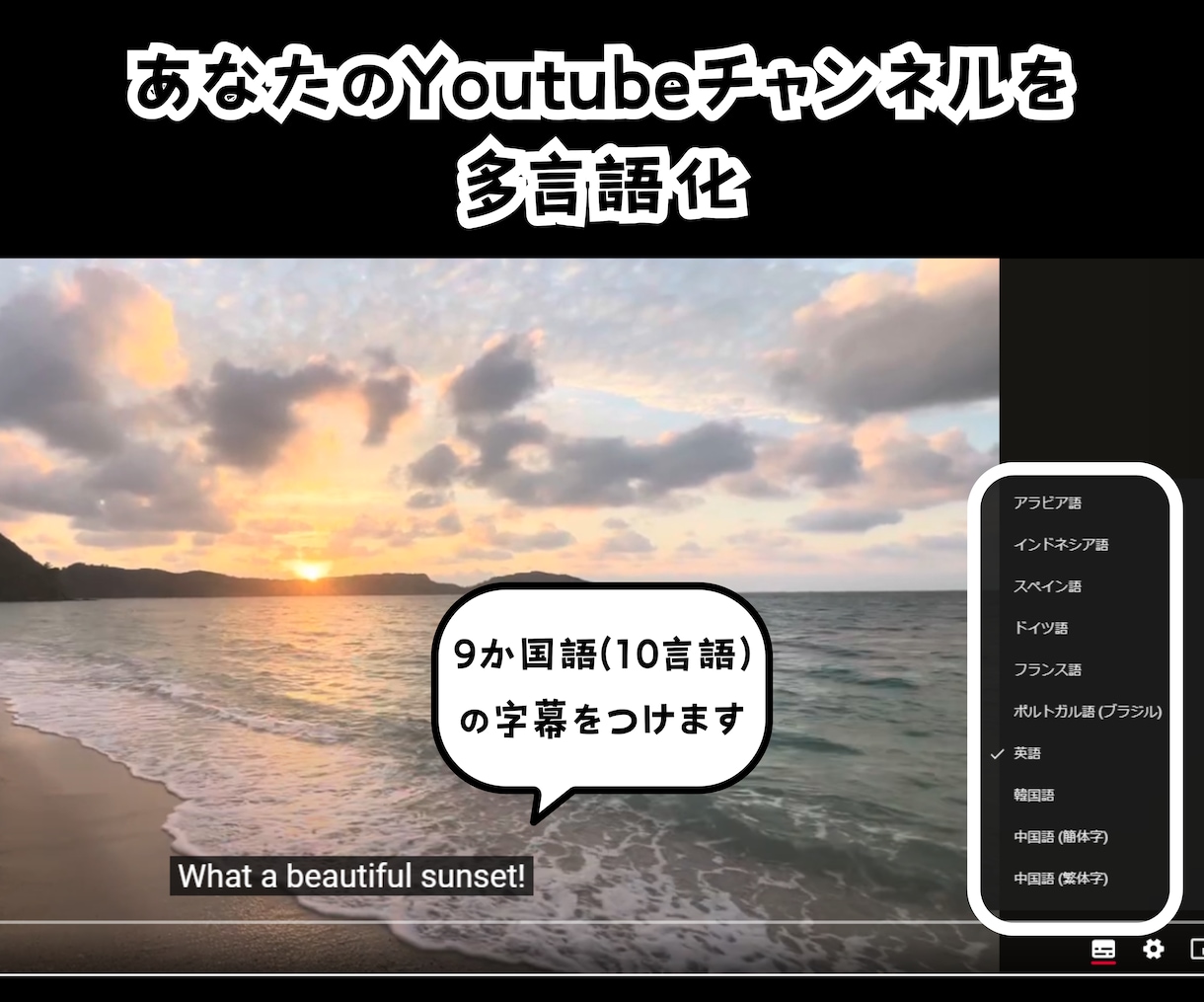 Youtubeチャンネルの多言語化をサポートします 実際に多言語チャンネルの運営している私があなたをサポート！ イメージ2