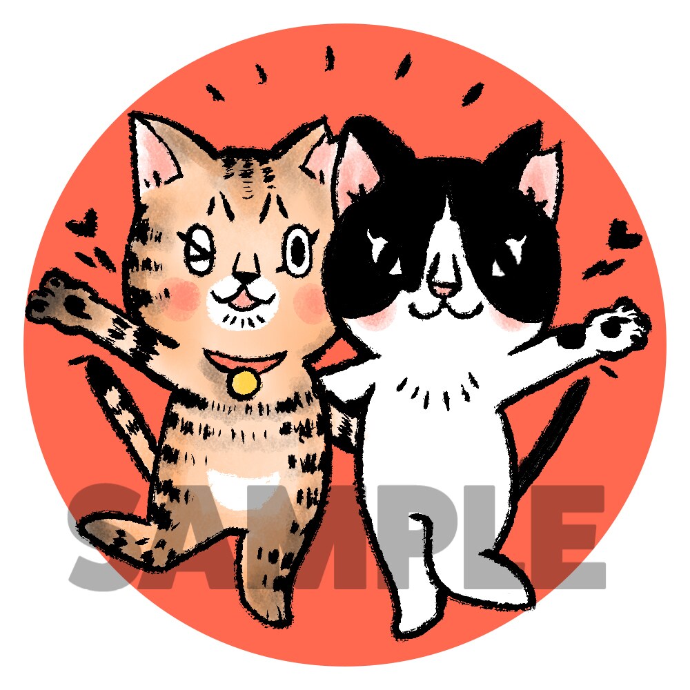 ポップでゆるかわな猫イラストアイコン描きます お好きな動物・ペットをかわいいオリジナルキャラクターに♩ イメージ8