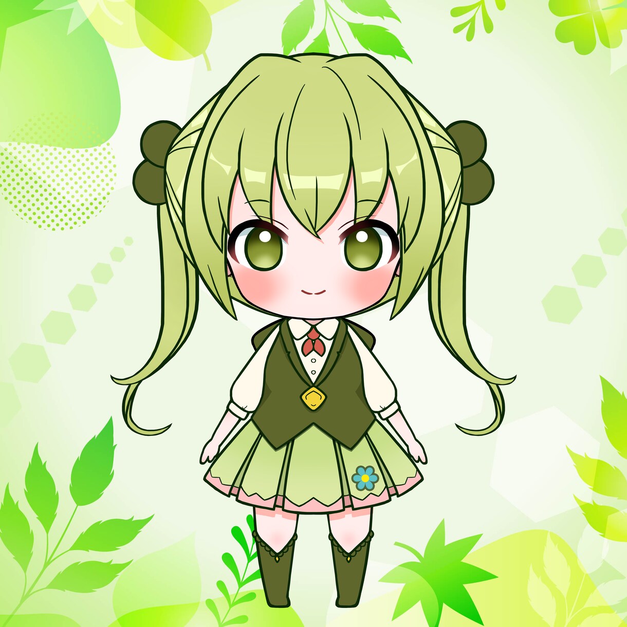 Vtuberちびキャラデザイン〜モデリングします ちびキャラなら全身絵でVtuber活動可能♪ イメージ3
