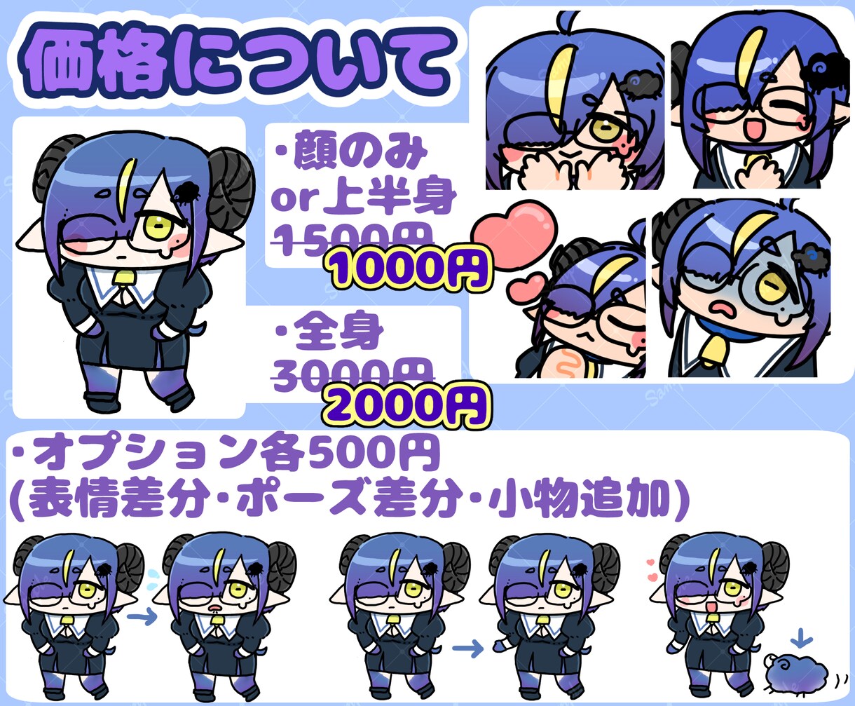 お急ぎOK！格安でかわいいSDキャラお描きします お急ぎOK！Vtuberや配信の動画素材やスタンプ・グッズに イメージ4