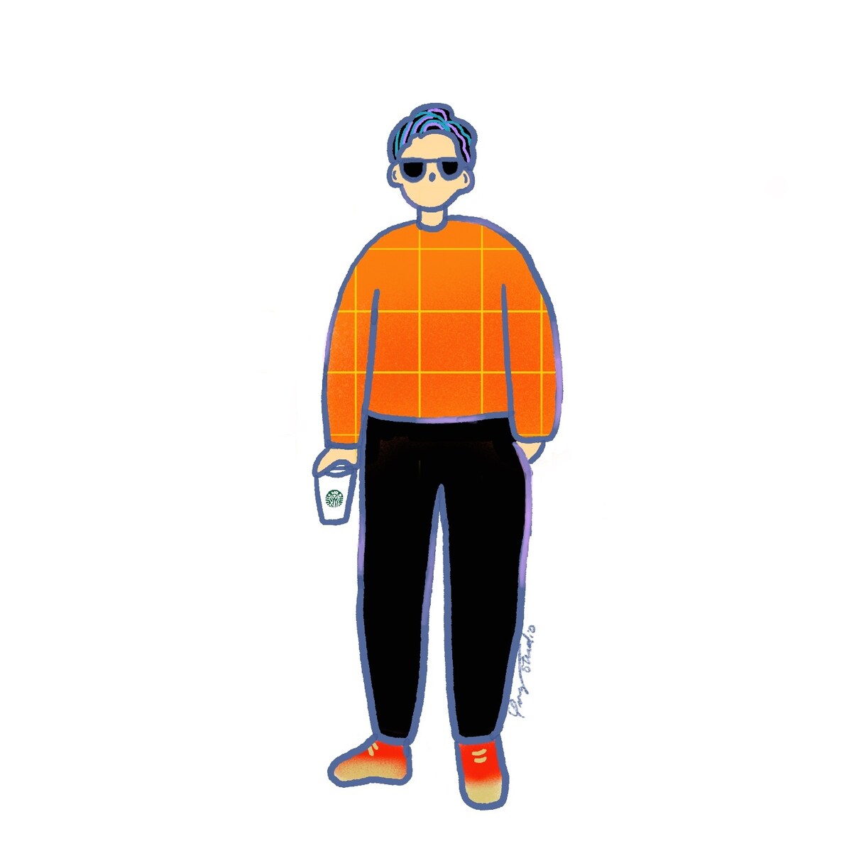 個性的で元気の出る色のイラスト描きます なんだか元気が出るイラスト！描いてます！ イメージ2